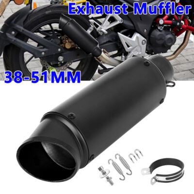 Motorcycle 38mm-51mm Exhaust Muffler Tail Link Pipe Slip on DB