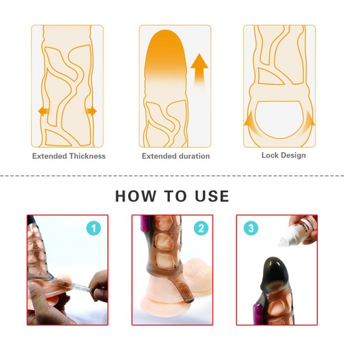 Men Penis Cock Ring Vibrator G-spot Dildo Massager Sex Toys For Women Couples - Picture 8 of 25