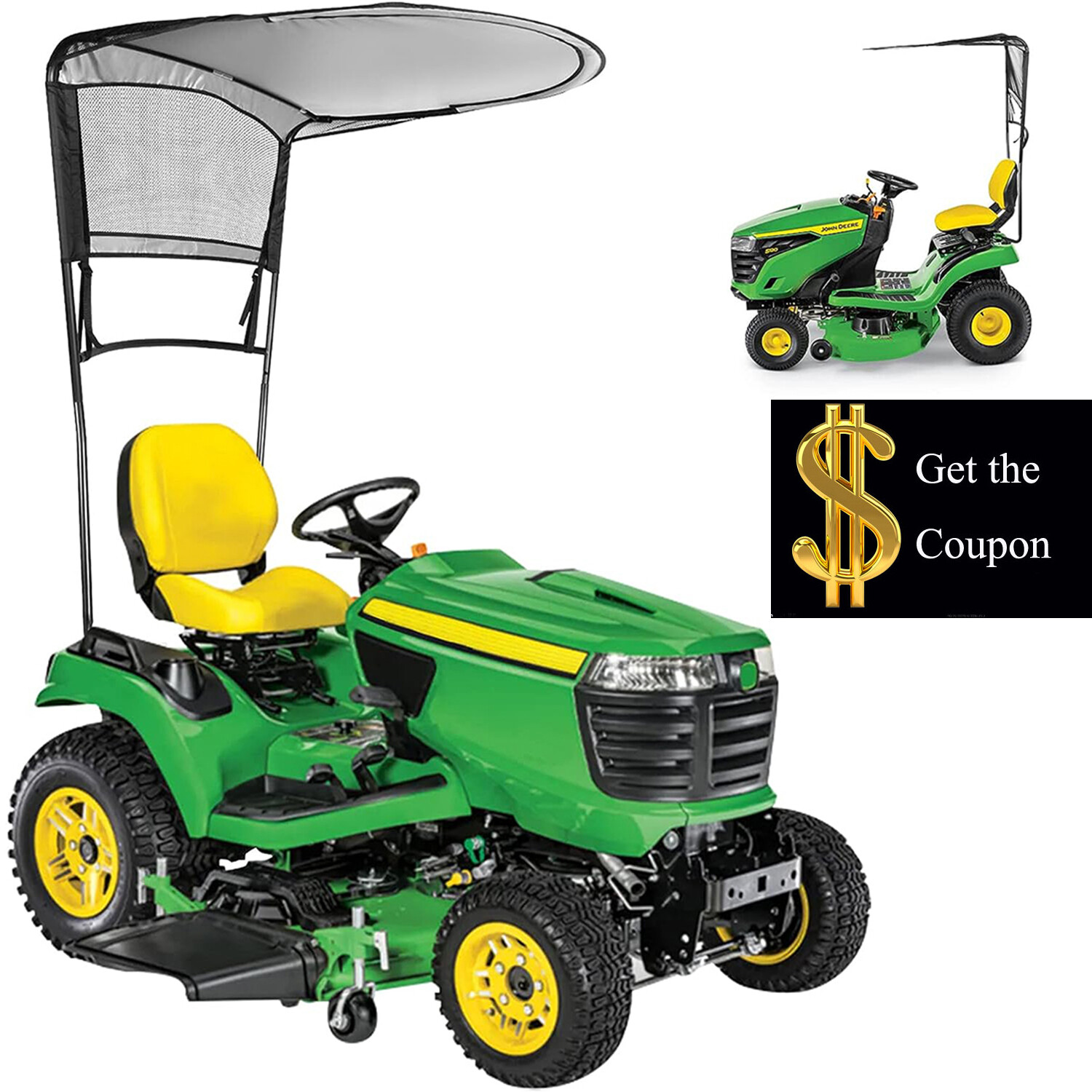 For John Deere 100/s200 Lawn Tractor Sun Shade