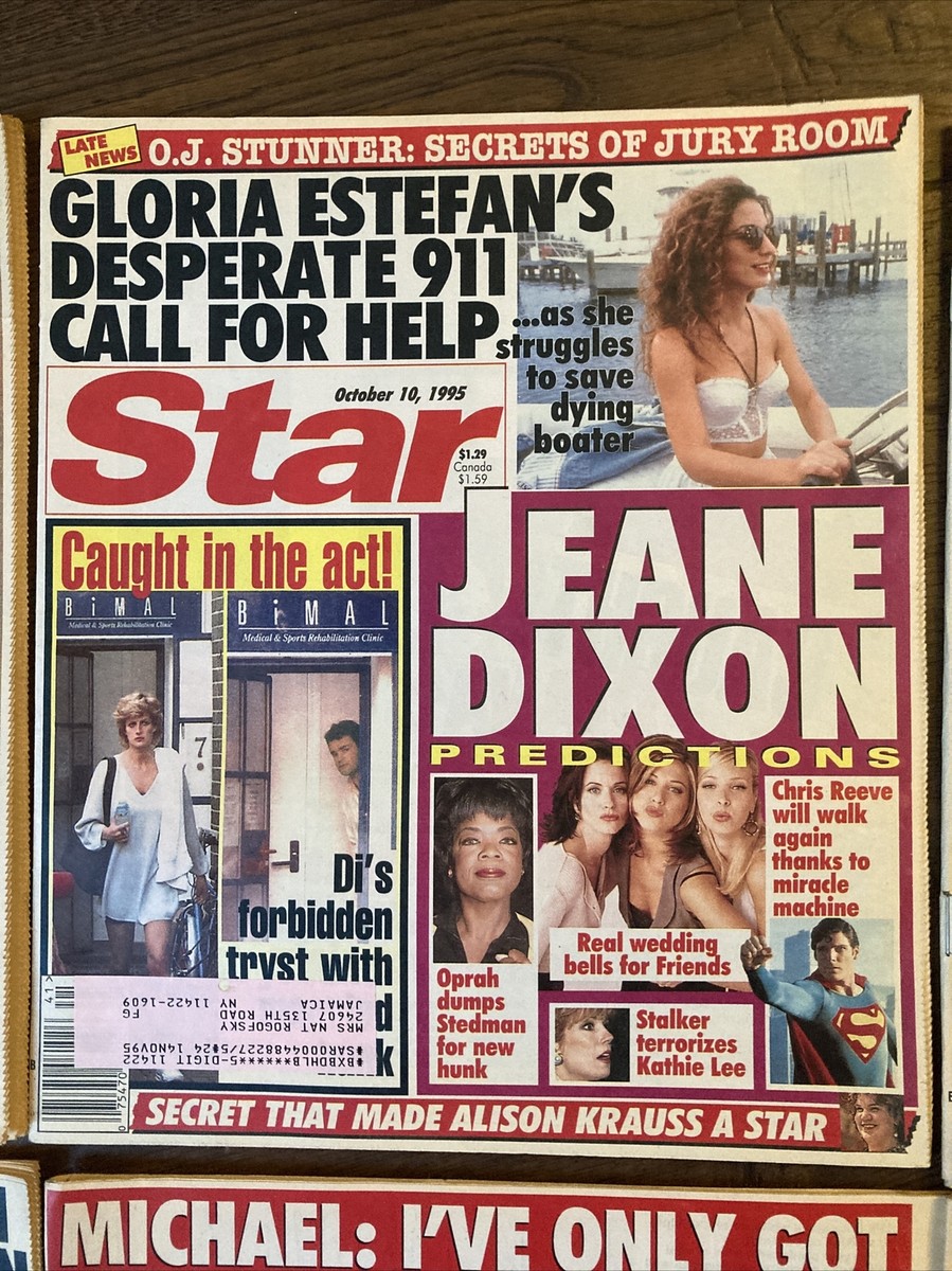 danjirios様【good regular】TABLOID NEWS Star Magazine 10 Tabloids 1995-1996 Farrah Princes Di OJ
