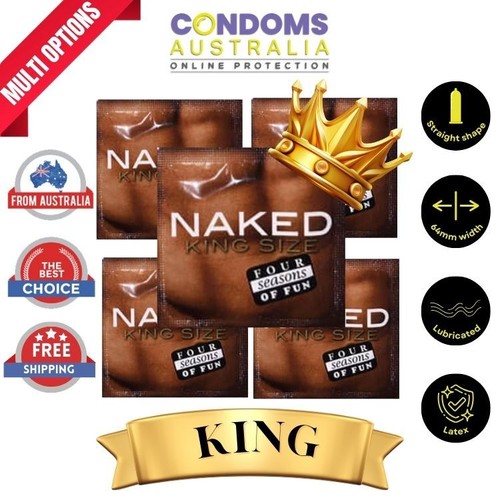 Four Seasons NAKED KING SIZE 64MM Condoms Multi Options - FREE SHIPPING - Picture 2 of 7