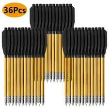 36Pcs Golden Aluminum Archery 6.3 Inch Flecha 50lb/80lb Hunting Accurate Metal