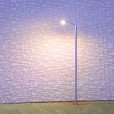 10 x HO scale street lights model railroad station modern LED lamp posts #SL001