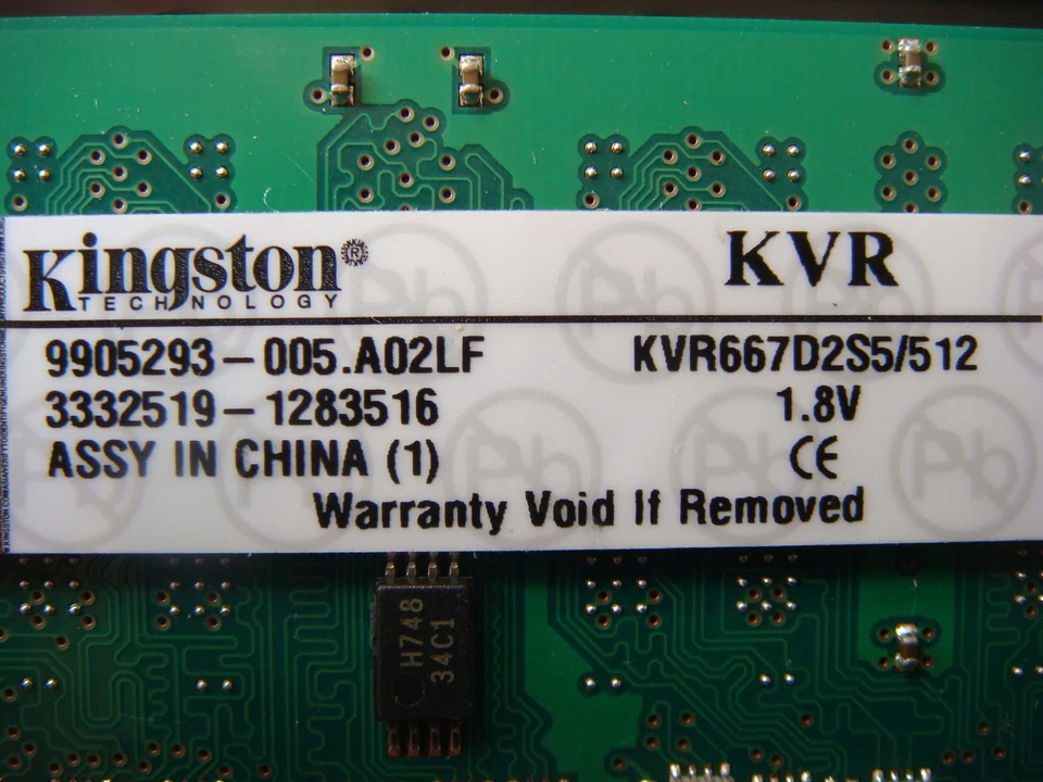 Kingston 512MB KVR667D2S5/512 200PIN SODIMM DDR2 PC2-5300 Ram/Memory  24001 *3W - Image 4 of 4