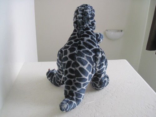 Animal Alley NEGRO GRIS DINOSAURIO 14" de peluche animal de peluche - Imagen 3 de 4