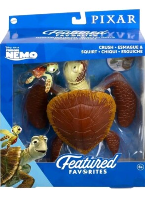 Disney Pixar Featured Favorites CRUSH & SQUIRT Finding Nemo Turtle Figure 2-Pack