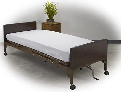 Juego de 3 sábanas ajustables de hospital de algodón con 200 hilos... Foto 2 de 3