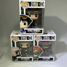 Funko Pop! Animation Cowboy Bebop Lot Of 3 Ed &Ein, Jet Black, Spike Speigel #ML