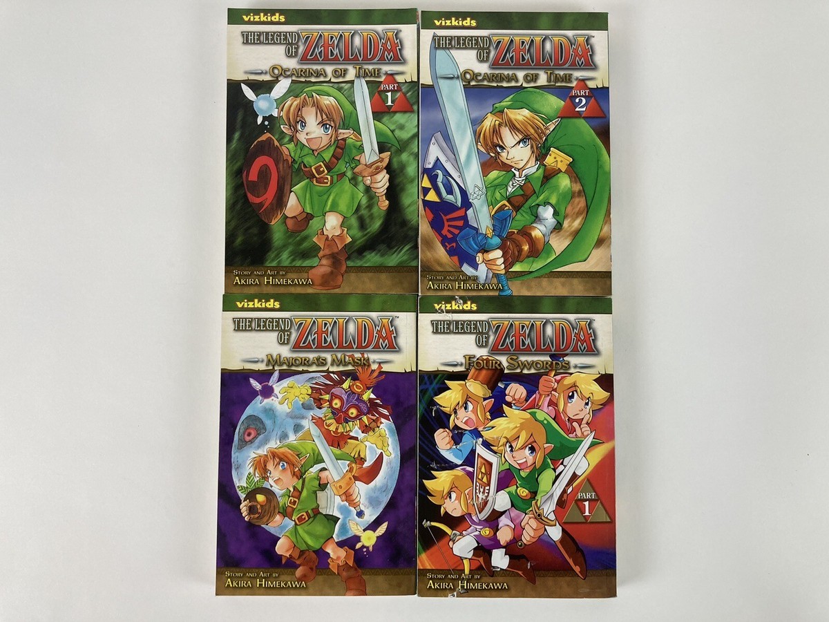 The Legend of Zelda Ocarina Of Time Manga Vol 1 & 2 + Majoras Mask