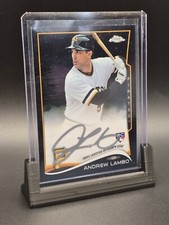 2014 Topps Chrome Andrew Lambo Black Silver Ink Auto #209 #d 22/25 Pirates