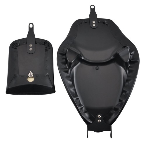 Almohadilla de asiento para conductor + pasajero trasero Black Diamond adecuada para Harley Sportster XL883 1200 - Imagen 5 de 12