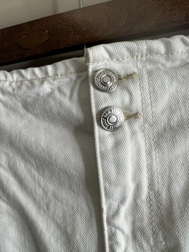 NWT White Denim Shorts MNG High Waisted Paper Bag Mom - Picture 4 of 7