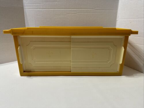 Vintage Bathroom Plastic Shelf Retro Sliding Doors Mid Century Modern Gold - Picture 2 of 23