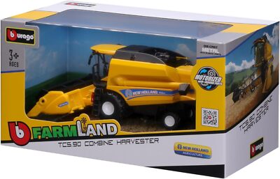 Bburago Farm Land New Holland TC5.90 Mähdrescher mit funktionierendem Getreidevorsatz