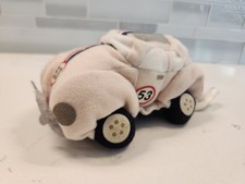 Disney Herbie the Love Bug 6" Bean Bag Plush Car 53 VW Volkswagen Beetle