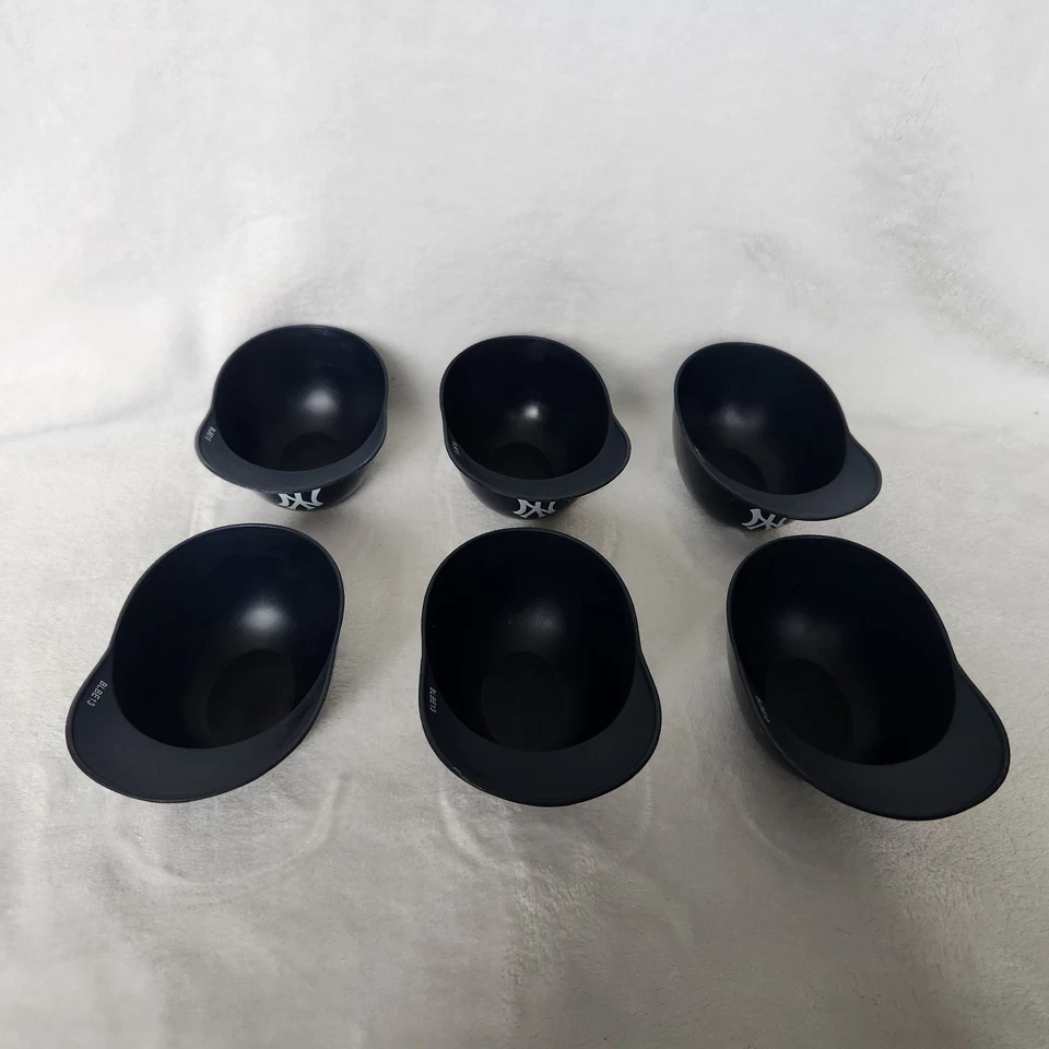 Rawlings-New York Yankees-Mini Casco Helado Cuenco-Recuerdo-Azul Marino 5”-Lote de 6 Foto 2 de 4