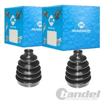 2X Metalcaucho ACHSMANSCHETTEN-SATZ Radseitig Passend FüR Abarth 500 500C Alfa M