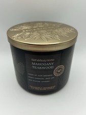 Bath And Body Works Mahogany Teakwood 3 Wick Candle