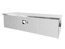 39x13x10 Aluminum Truck Tool Box Pickup Trunk Bed Trailer Storagelock Silver