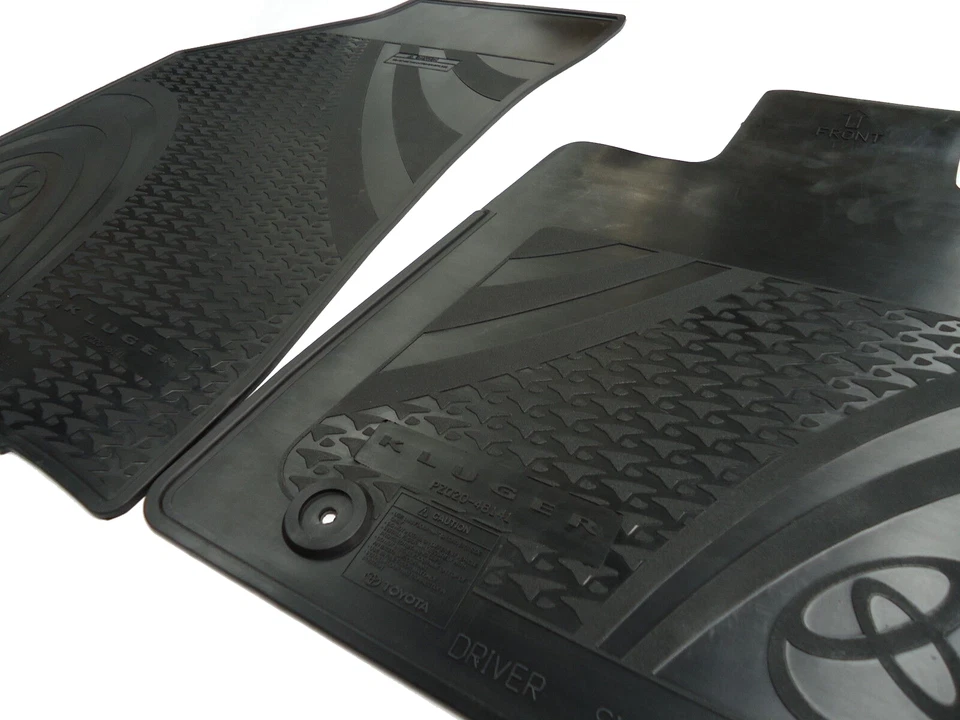 Genuine Toyota Kluger Front Rubber Floor Mats Set 05/2007 - 12/2013 - image 3 of 4