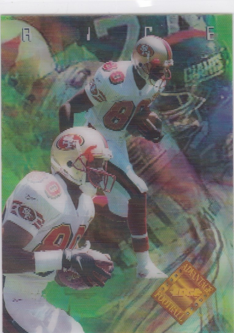JERRY RICE San Francisco 49ers 1996 Collector's Edge $$ VIDEO #'d 0133/2000 SP!