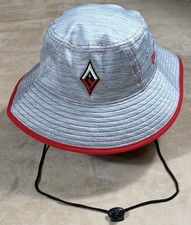 New Era Las Vegas Aces WNBA Gray Silver Red Embroidered Logo Bucket Hat