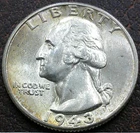 US 1943 Washington Quarter **