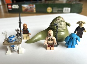 Used LEGO Star Wars: Jabba's Sail Barge (75020) MISSING Leia's hair & Poster
