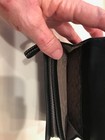 NWOT "COACH"  BLACK LEATHER TRI-FOLD WALLET   *ZIPS *ORGANIZER *CARDHOLDER — photo 6