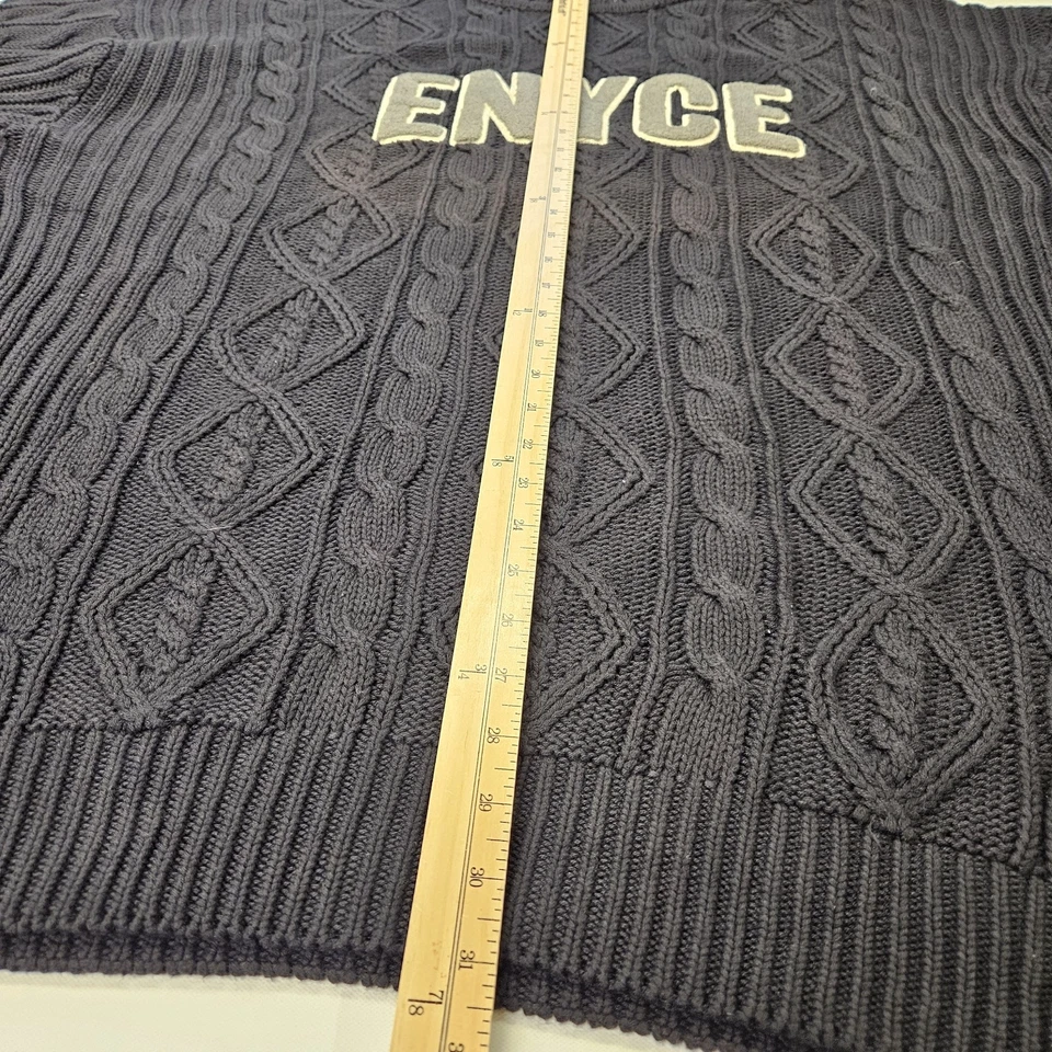 Винтажный черный мужской свитер Enyce размер XXXL 3X-Large Y2K - Изображение 3 из 4