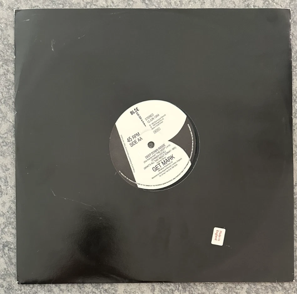 GET MARK deep down inside 12" MAXI~U.K~ELECTRONIC~HiNRG EURO~NM~1993 - Image 2 of 3