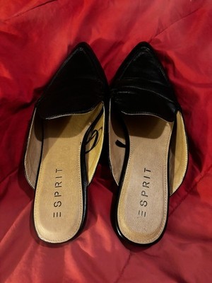 Black ESPRIT SHOES/MULES-slip Ons Never Worn-except Trying On Size 10M