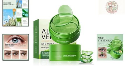 Aloe Vera Under Eye Masks - 60 PCS for Dark Circles, Puffiness & Wrinkles |  eBay