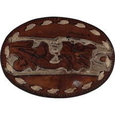 Ornate Southwestern Floral Hippie Cowgirl Junior Ladies Vintage Belt Buckle