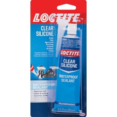 Silicone Waterproof Multipurpose Adhesive Sealant 2.7 Oz. Clear Tube (Each)