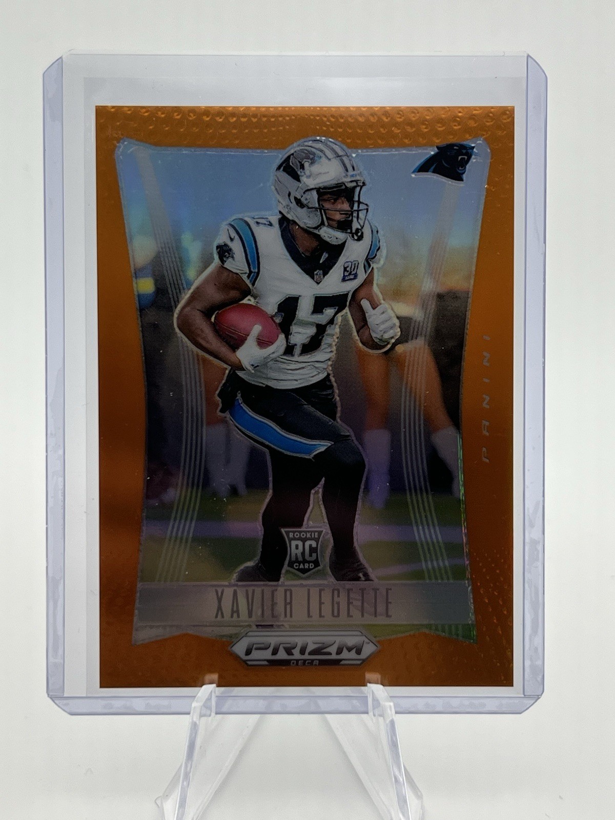 2024 Panini Prizm Deca - Xavier Legette #44 Orange Prizm /49 (RC)