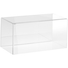 Plymor Clear Acrylic Display Case w/ No Base Mirror Back , 10" W x 5" D x 5" H