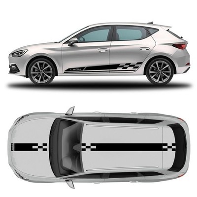Pegatinas kit completo deportivo cuadriculado Seat León