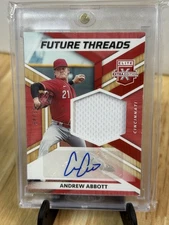 2022 Elite Extra Edition Future Threads Andrew Abbott Patch Auto #FTS-AA /49