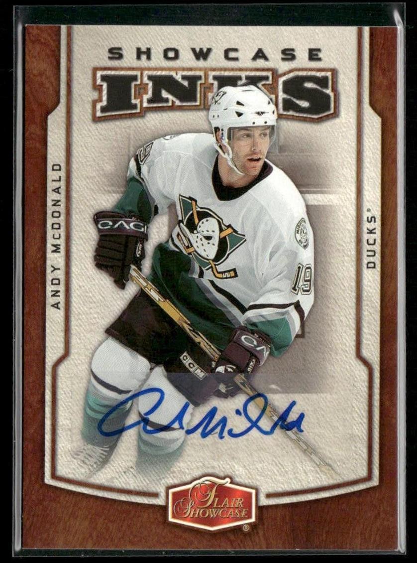 2006-07 Flair Showcase Andy McDonald Showcase Inks #I-AM Anaheim Ducks