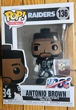 Funko Pop! NFL Football Vinyl Antonio Brown Oakland Raiders Pittsburgh Steelers