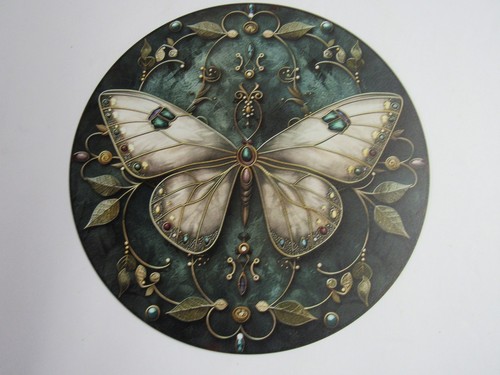 Neu 8" Jugendstil 3-D Effekt Schmetterling Schild kostenloser Versand