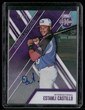 2017 Panini  Estanli Castillo Autographs Aspirations Purple #/50