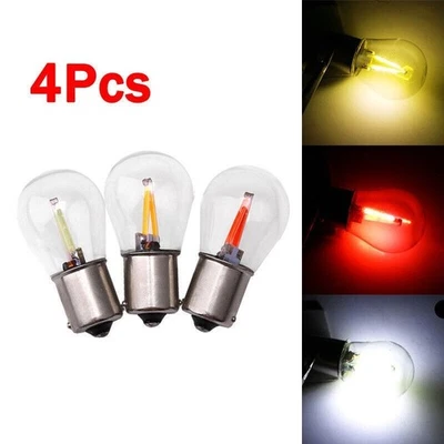 4X LED 12V BA15S 1156 P21 Rücklicht Blinker Birne Licht light Bremslicht Auto - Bild 1 von 4