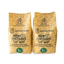 American Soy Organics 100% Midwest Soy Beads for Candle Making - Natural Supp...