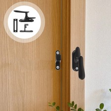 Stainless Steel Door Lock Bolt Reusable Black Home Security Latch