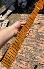 AAAAA Stainless 22fret Roasted Flame Maple Electric Guitar Neck Gloss Bone nut