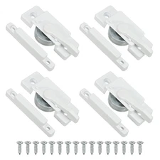 4pack Window Sash Locks Middle Hole Sliding Cam Sash Locks with Rectangle Keeper