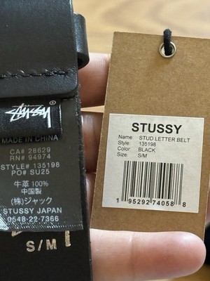 Stussy Studded Belt Black Size S/M | eBay