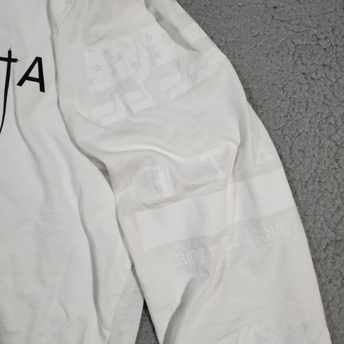 RtA Shirt Mens Large White Greatest Hits Long Sleeve Rehab Staff Made USA Cotton - Picture 8 of 23